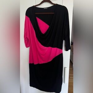 Black/pink dress